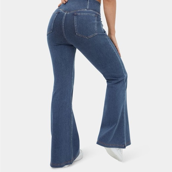 Halara High Waisted Crossover Flare Jean - Picture 3 of 7